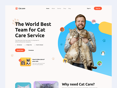 Cat Care - Landing Page