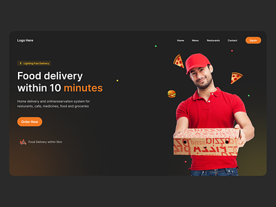 Food Delivery Landing Page