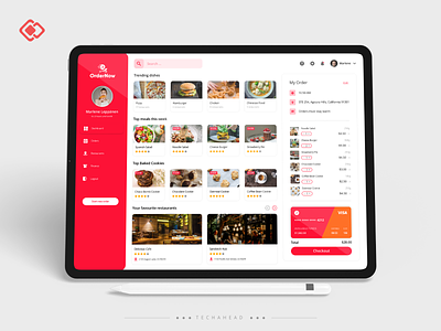Order Now Delivery Dashboard branding delivery delivery app design doordash food food delivery grubhub grubsnap on demand postmates swiggy uber eats user experience user interface zomato