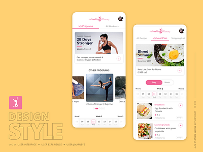 Design Concept : World #1 mums fitness mobile application