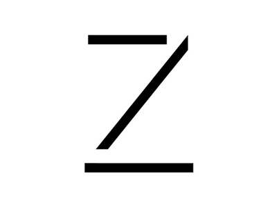 Z, simple. custom lettering type typography