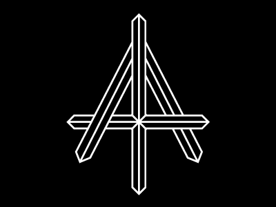 A A Monogram identity logo minimal monogram symbol