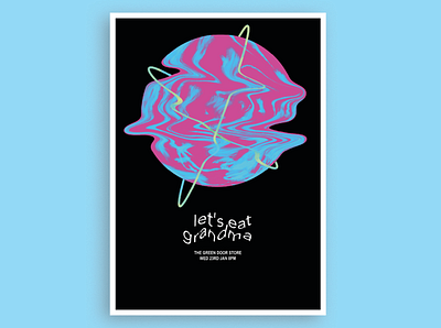 Gigposter blue design gig gigposter illustration pink poster posterdesign posteridea
