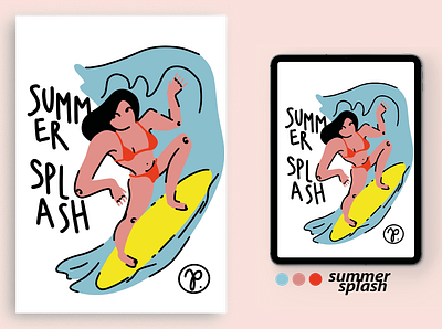 SummerSplash design illustrations random wallpaper