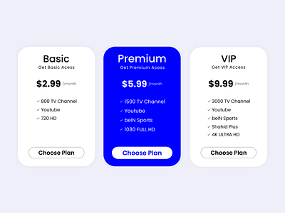 Pricing UI Design