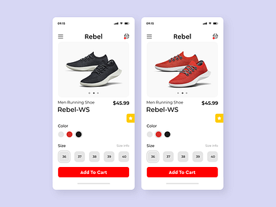 Product Page app componets dashboard design dribbble ecommerce interface minimal product shoe ui uidesign uiux userexperience userinterface ux uxdesign web webdesign website
