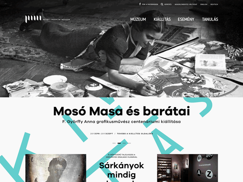 Home – Petőfi Literary Museum exhibition home museum portal website