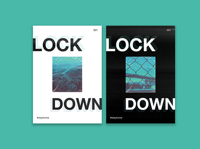 LOCKDOWN 001 design lockdown poster posters print typography