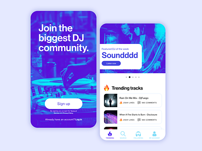 001: Sign up - #DailyUI app design dj mobile mobile app mobile app design mobile ui sign sign up sign up form sign up page sign up screen sign up ui ui