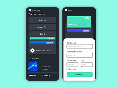 Daily UI #002: Credit Card Checkout checkout credit card checkout creditcard daily ui dailyui mobile ui