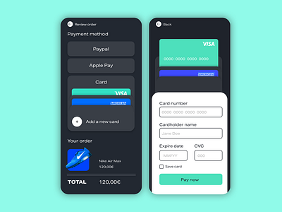 Daily UI #002: Credit Card Checkout