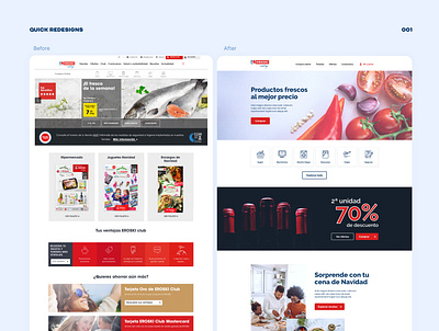 Quick redesign of a supermarket website dailyui design food redesign supermarket ui ui design website websitedesign