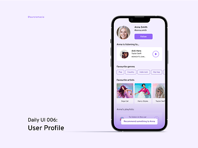 #DailyUI006: User profile