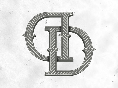 Another DD Monogram dd design fun graphic illustrator lines logo tattoo texture vector