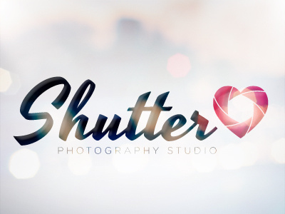 Shutter ❤ aperture bokeh camera etsy heart logo design love photography shutter