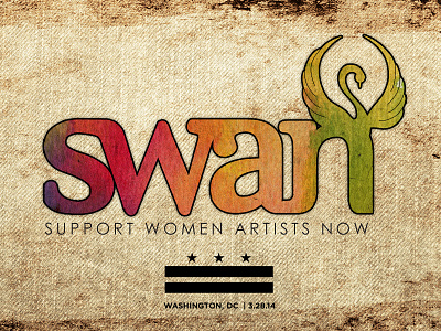 SWAN Day - Washington, DC artist canvas dc swan day women