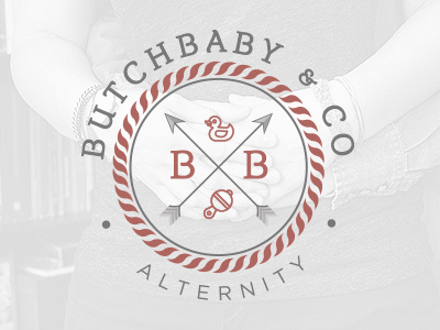 Butchbaby & Co. - Alternity Wear alternity baby branding butch butchbaby lgbtq logo love masculine maternity mother pregnancy