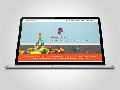 PlayScience - Website children development geometric innovation learning play playscience technology ui ux website