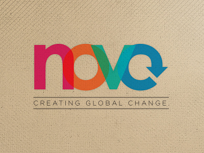 NoVo branding change global identity logo multicolor typography