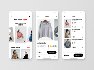 Clothing E-commerce Mobile App challenge clothing consistency ecommerce fashion fashion store interaction design projects shop shopping style user center