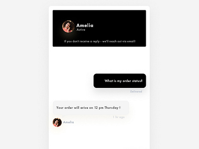 Chat ui for Emailwish Shopify App branding cards cards ui chat cheerful colored shadow colorful app design email email marketing illustration ui ux
