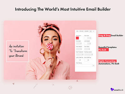 Emailwish branding cheerful colored shadow design dropship dropshipping dropshipping store ecommerce email marketing hello hello dribbble hello dribble hello world hellodribbble homepage shopify