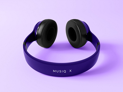 Hello Dribbble Musiq X Headphones mock up branding design first shots headphones hello dribbble illustration music