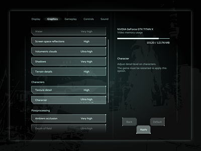 Assassin's Creed – Settings Page