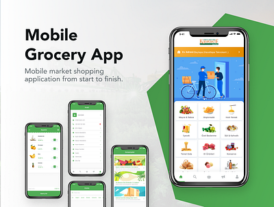 Mobile Grocery App ios app design mobile ui shopping app ui ux ux