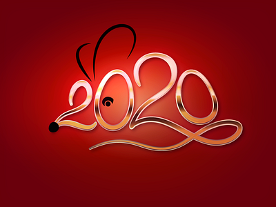 Year of the Rat 2020 2020 chinese new year illustration illustrator mouse new year