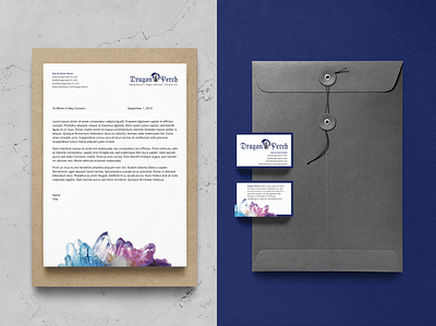 Brand Identity Package - Dragon Perch brand design brand identity business card design letterhead design logo design