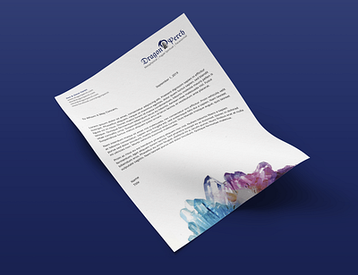 Letterhead - Dragon Perch brand design brand identity branding letterhead design