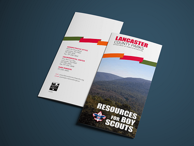 Tri Fold Brochure - Boy Scouts of Lancaster County brochure design brochure layout graphic design print collateral print design print layout trifold brochure