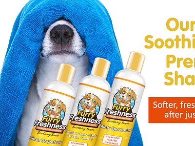 Facebook Ads - Furry Freshness dogs facebook facebook ads graphic design shampoo social media social media design social media graphics
