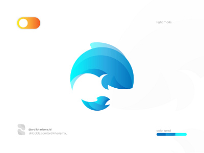 WHALE AND BIRD LIGHT VERSION 2020 animal animallogo art bird brand branding design dribbble gradient graphic graphicdesign logo logo design minimalist top whale whalebird whatsapp