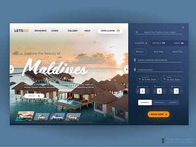 TRAVEL PAGE CONCEPT UI_JD