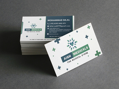 AISH MEDICALS | LOGO DESIGN | BUSINESS CARD