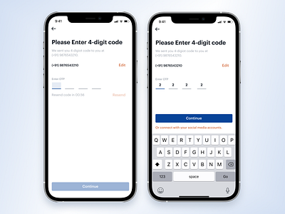 OTP Screen app design ios otp screen ui ux