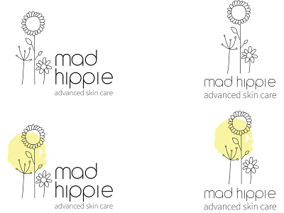 Mad Hippie beauty branding branding design illustration typography vector
