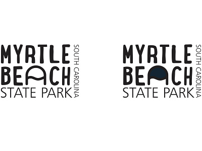 Myrtle Beach State Park branding design illustration logo typography vector