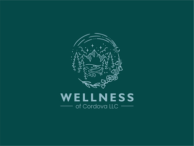 Wellness logo branding creative graphic design illustration logo memorable vector wellness