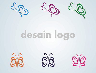 kupu kupu animation app branding business butterfly design illustration logo ux vector web