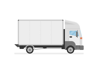 Cargo Truck Illustration car cargo flat illustration tech truck vehicle