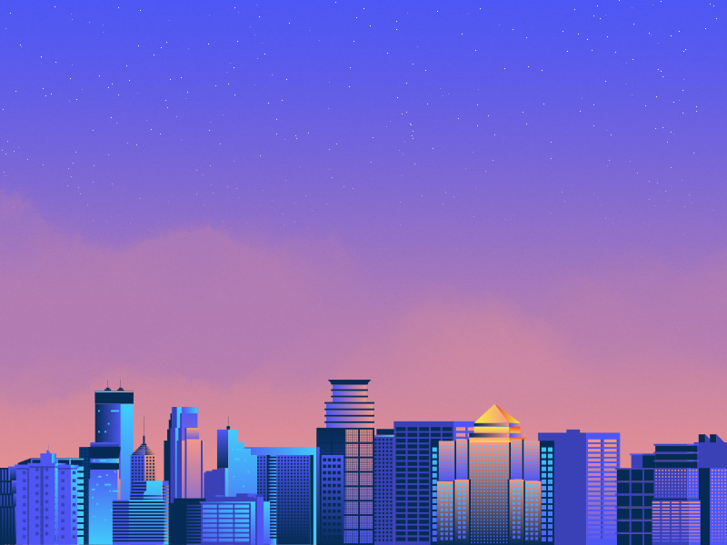 Minneapolis Skyline by Jesse Rogers on Dribbble