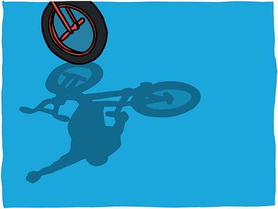 Pro Freestyle BMX Flatland illustration