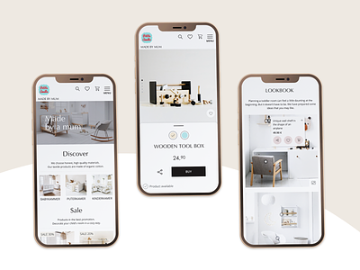 Petite Amélie - UX/UI Design app design design ecommerce furniture mobile online shop shop ui ux webdesign