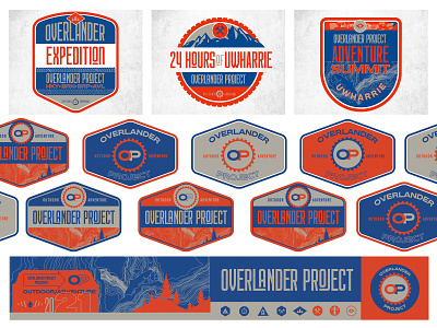 Overlander Project Branding adventure asheville branding design illustration logo northcarolina typography