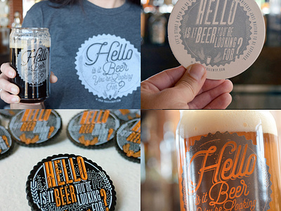 "Hello is it Beer You're Looking For?" Branding Design asheville beer beer art beer branding beer label branding brewery branding brewery logo design illustration typography
