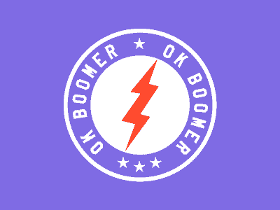 Ok Boomer Meme Flash boomer design flash icon logo ok ok boomer purple red redesign retro shirt stars tshirt vintage vintage logo