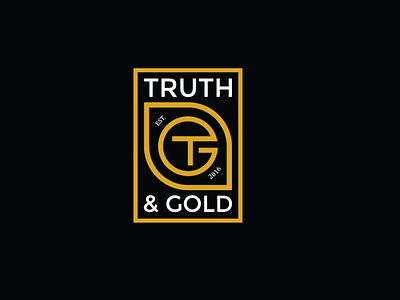 Branding Design - TRUTH & GOLD branding flat graphic icons